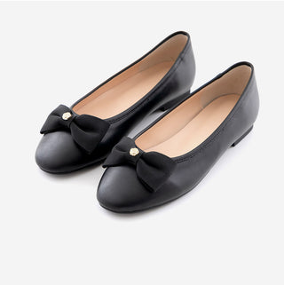Lentic Ribbon Basic Flat Shoes 1cm