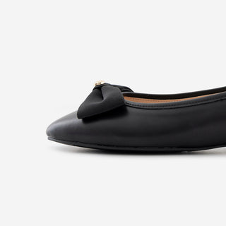 Lentic Ribbon Basic Flat Shoes 1cm