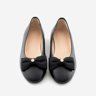 Lentic Ribbon Basic Flat Shoes 1cm