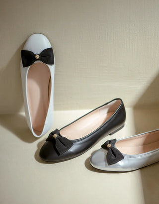 Lentic Ribbon Basic Flat Shoes 1cm