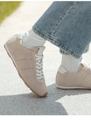 Elan cowhide sneakers 1cm