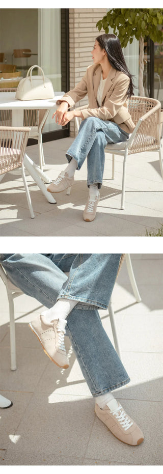 Elan cowhide sneakers 1cm