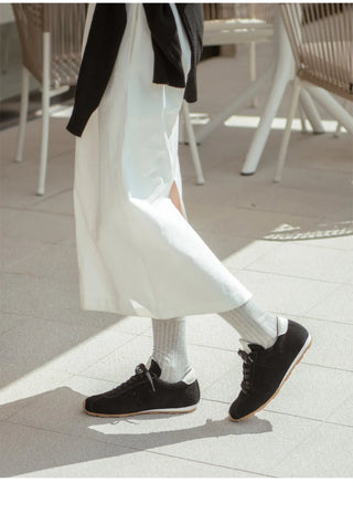 Elan cowhide sneakers 1cm