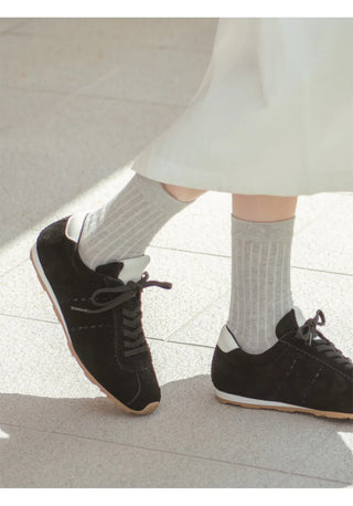 Elan cowhide sneakers 1cm