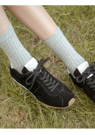 Elan cowhide sneakers 1cm