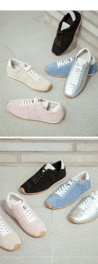 Elan cowhide sneakers 1cm