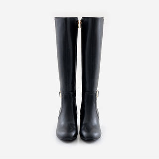 Le Ramz Belt Cowhide Long Boots 6cm
