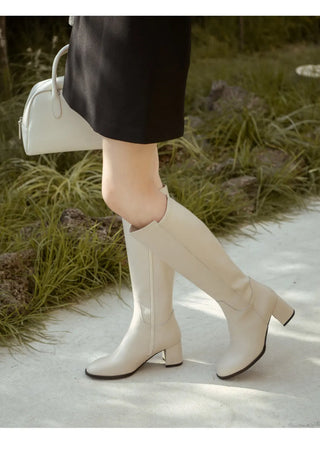 Fowled Modern Cowhide Long Boots 6cm