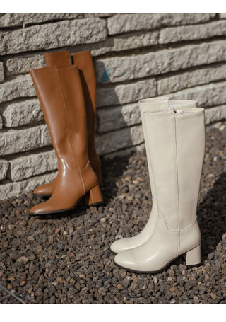 Fowled Modern Cowhide Long Boots 6cm