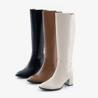 Fowled Modern Cowhide Long Boots 6cm