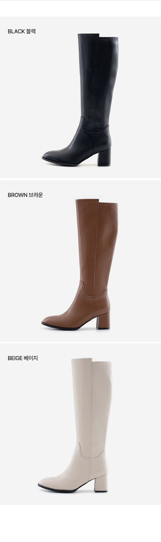Fowled Modern Cowhide Long Boots 6cm
