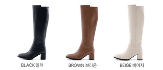 Fowled Modern Cowhide Long Boots 6cm