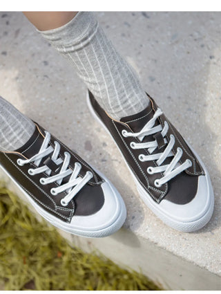 Griffin Cowhide Elastic Height-Increasing Sneakers 4cm