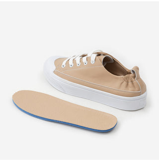 Griffin Cowhide Elastic Height-Increasing Sneakers 4cm