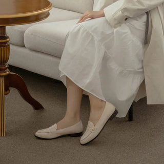 Minor Type Gold Button Loafers 2cm
