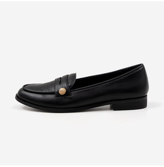 Minor Type Gold Button Loafers 2cm