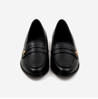 Minor Type Gold Button Loafers 2cm