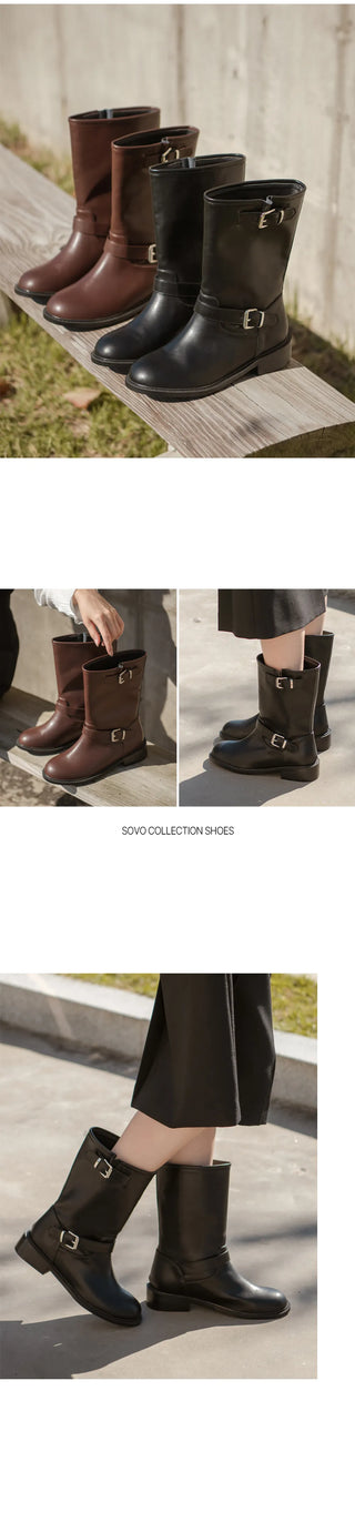 Benji Rider Mid-calf Boots 3cm