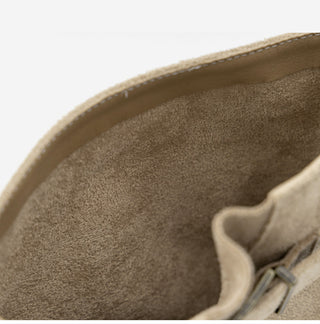 Roem's Suede Belt Flat Boots 4cm