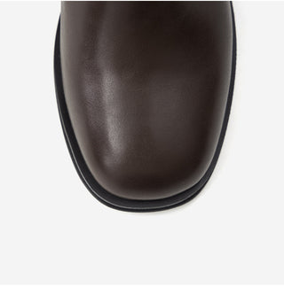 Luenta Belt Flats Mid-calf Boots 4cm