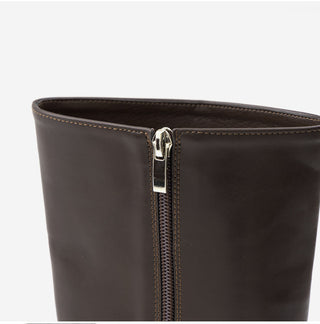 Luenta Belt Flats Mid-calf Boots 4cm