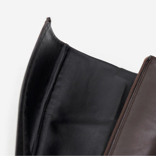 Jenique Square Flats Long Boots 3cm