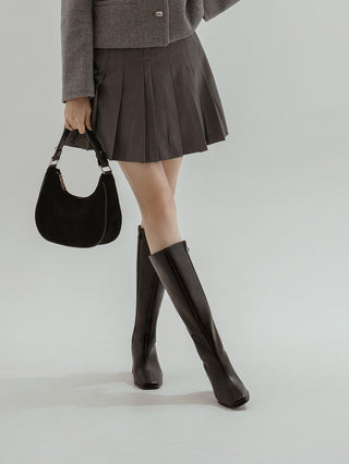 BEST Comfortable Boots  Antree Square Basic Daily Long Boots 5cm