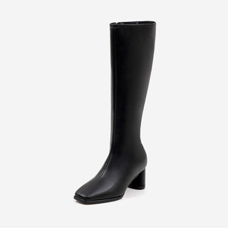 BEST Comfortable Boots  Antree Square Basic Daily Long Boots 5cm
