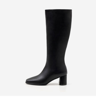 BEST Comfortable Boots  Antree Square Basic Daily Long Boots 5cm