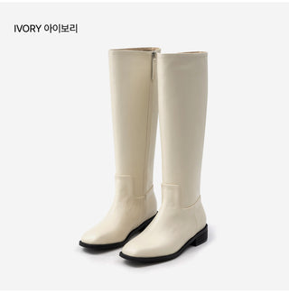 Caint Square Flats Long Boots 3cm