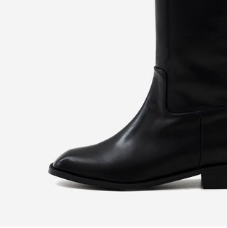 Caint Square Flats Long Boots 3cm