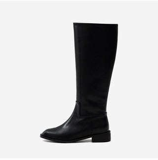 Caint Square Flats Long Boots 3cm