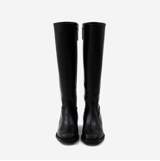 Caint Square Flats Long Boots 3cm