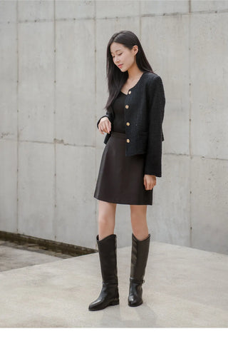 Becky Type Mid & Long Rider Boots 3cm