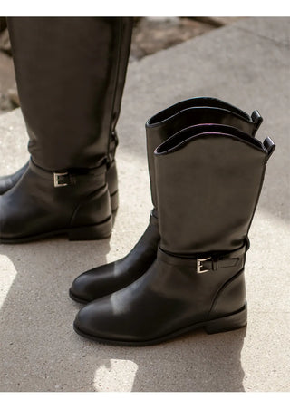 Becky Type Mid & Long Rider Boots 3cm