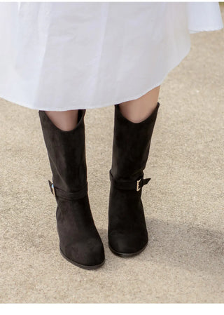 Becky Type Mid & Long Rider Boots 3cm