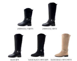 Becky Type Mid & Long Rider Boots 3cm