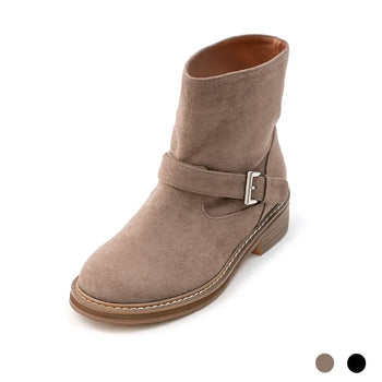 Roost Suede Flats Mid-calf Boots 4cm