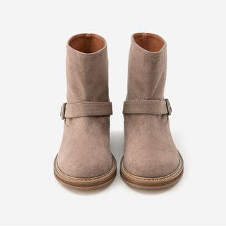 Roost Suede Flats Mid-calf Boots 4cm