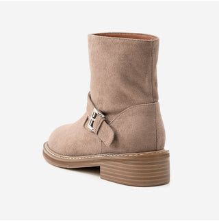 Roost Suede Flats Mid-calf Boots 4cm