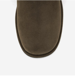 Linzer Belt Suede Flats Mid-calf Boots 3cm