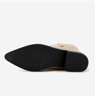 Rise flats mid-calf boots 3cm