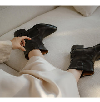 Montry Western Short Ankle Boots 4cm