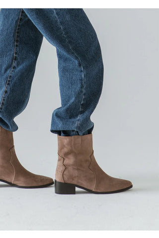Montry Western Short Ankle Boots 4cm