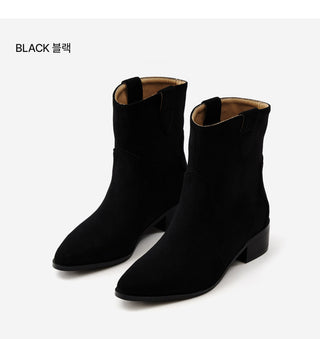 Montry Western Short Ankle Boots 4cm