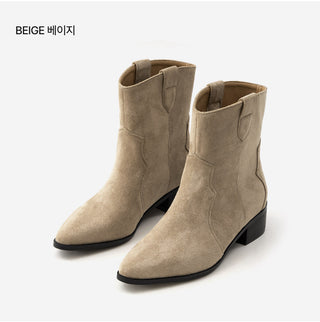 Montry Western Short Ankle Boots 4cm