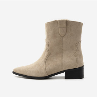 Montry Western Short Ankle Boots 4cm
