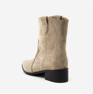 Montry Western Short Ankle Boots 4cm