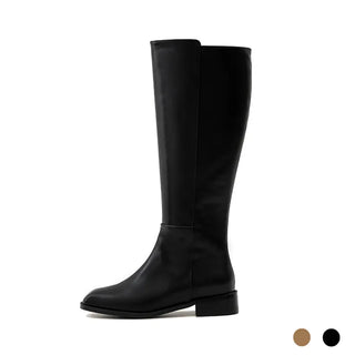 Current Square Flats Long Boots 3cm