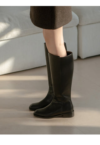Current Square Flats Long Boots 3cm